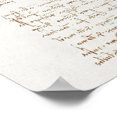 Vitruviaans Man Da Vinci Poster (Hoek)