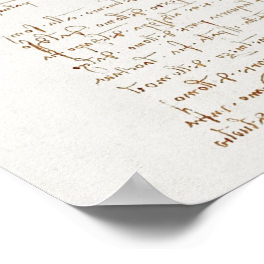 Vitruviaans Man Da Vinci Poster (Hoek)