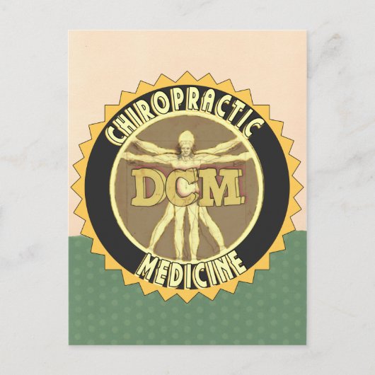 Vitruviaans Man DCM Briefkaart (Voorkant)