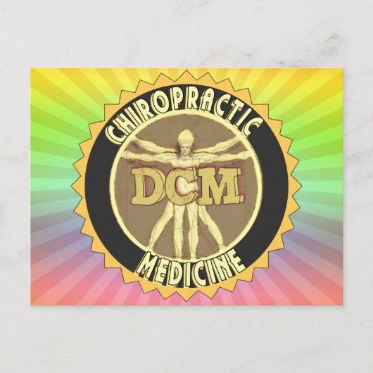 Vitruviaans Man DCM Briefkaart (Voorkant)