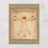 Vitruviaans Man door Leonardo da Vinci Briefkaart (Voorkant)