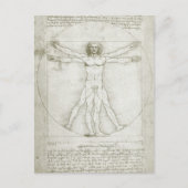Vitruviaans Man door Leonardo da Vinci Briefkaart (Voorkant)