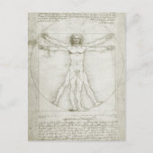 Vitruviaans Man door Leonardo da Vinci Briefkaart (Voorkant)