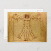 Vitruviaans Man door Leonardo da Vinci Briefkaart (Voorkant / Achterkant)