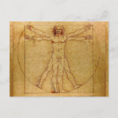 Vitruviaans Man door Leonardo da Vinci Briefkaart (Voorkant)