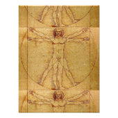 Vitruviaans Man door Leonardo da Vinci Foto Afdruk (Voorkant)