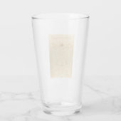 Vitruviaans Man door Leonardo Da Vinci Glas (Achterkant)