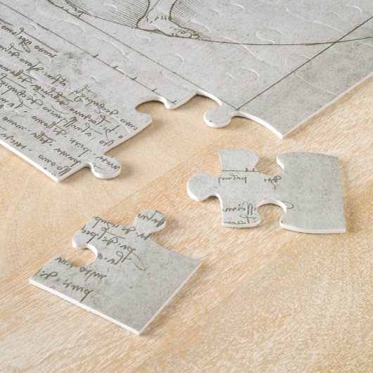 Vitruviaans Man door Leonardo da Vinci Legpuzzel (Zijkant)