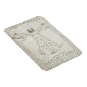 Vitruviaans Man door Leonardo da Vinci Magneet (Rechterzijde)