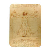 Vitruviaans Man door Leonardo Da Vinci Magneet (Verticaal)