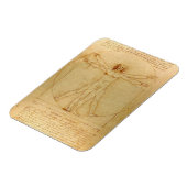 Vitruviaans Man door Leonardo Da Vinci Magneet (Linkerzijde)