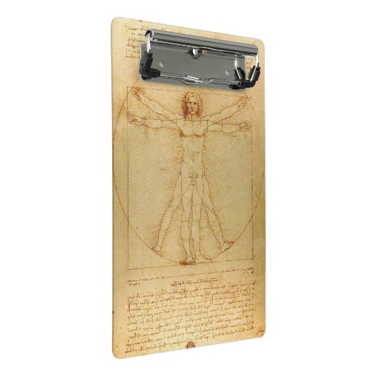 Vitruviaans Man door Leonardo Da Vinci Mini Klembord (Schuin)