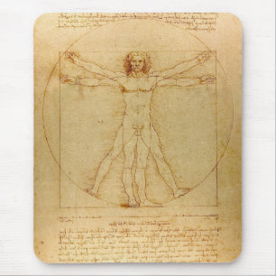 Vitruviaans Man door Leonardo Da Vinci Muismat