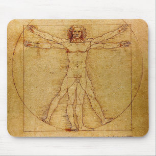 Vitruviaans Man door Leonardo da Vinci Muismat
