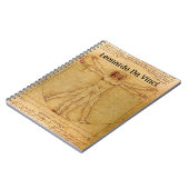Vitruviaans Man door Leonardo da Vinci Notitieboek (Linkerzijde)