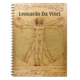Vitruviaans Man door Leonardo da Vinci Notitieboek