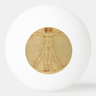 Vitruviaans Man door Leonardo Da Vinci Pingpongbal
