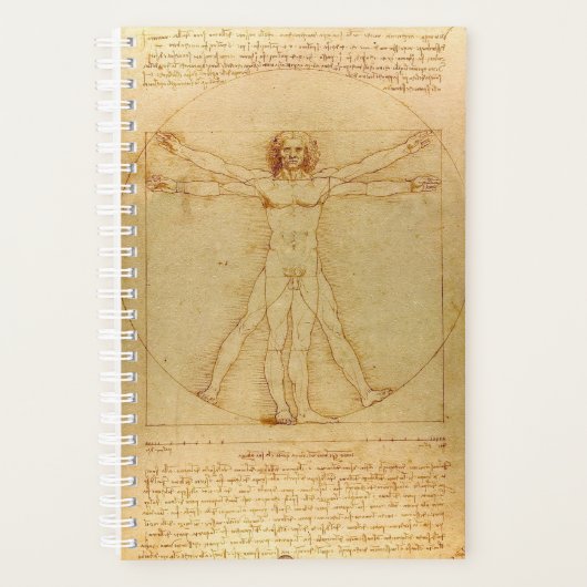 Vitruviaans Man door Leonardo Da Vinci Planner (Voorkant)