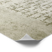 Vitruviaans Man door Leonardo da Vinci Poster (Hoek)