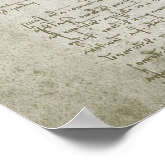 Vitruviaans Man door Leonardo da Vinci Poster (Hoek)