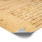 Vitruviaans Man door Leonardo da Vinci Poster (Hoek)