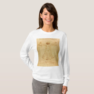 Vitruviaans Man door Leonardo Da Vinci T-shirt