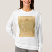 Vitruviaans Man door Leonardo Da Vinci T-shirt (Voorkant)
