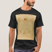 Vitruviaans Man door Leonardo Da Vinci T-shirt (Voorkant)