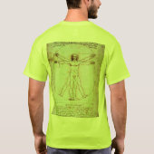 Vitruviaans Man door Leonardo da Vinci T-shirt (Achterkant)