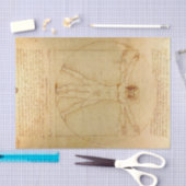 Vitruviaans Man door Leonardo Da Vinci Tissuepapier (Craft)