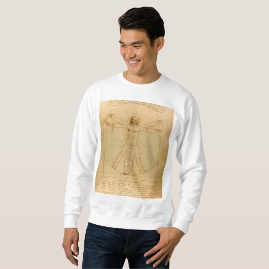 Vitruviaans Man door Leonardo Da Vinci Trui (Voorkant volledig)