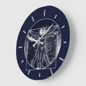Vitruviaans Man Grote Klok (Hoek)