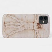 Vitruviaans Man in detail door Leonardo da Vinci Case-Mate iPhone Case (Achterkant (horizontaal))