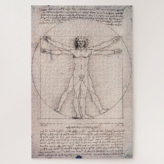 Vitruviaans Man, Leonardo da Vinci Legpuzzel (Verticaal)