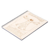 Vitruviaans Man | Leonardo da Vinci | Notitieboek (Linkerzijde)
