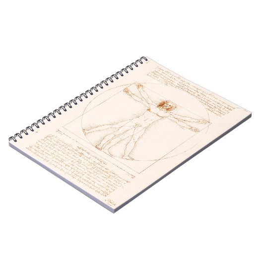 Vitruviaans Man | Leonardo da Vinci | Notitieboek (Linkerzijde)