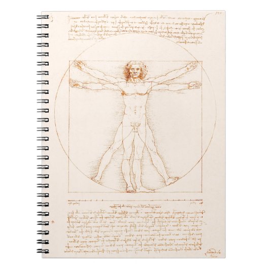 Vitruviaans Man | Leonardo da Vinci | Notitieboek (Voorkant)