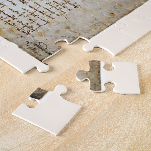 Vitruviaans Man, Leonardo da Vinci, ongeveer 1490. Legpuzzel (Zijkant)