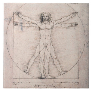 Vitruviaans Man, Leonardo da Vinci Tegeltje