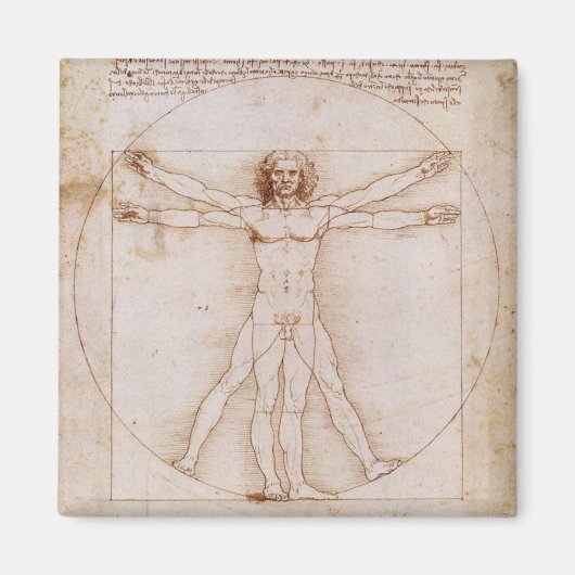 Vitruviaans Man Magneet (Voorkant)