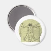 Vitruviaans Man Magneet (Voorkant / Achterkant)