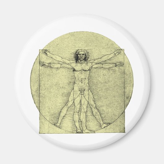 Vitruviaans Man Magneet (Voorkant)