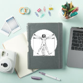Vitruviaans Man: Omarm tijdloze wijsheid Sticker (iPad Cover)