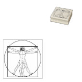 Vitruviaans man rubberstempel (Gestempeld)