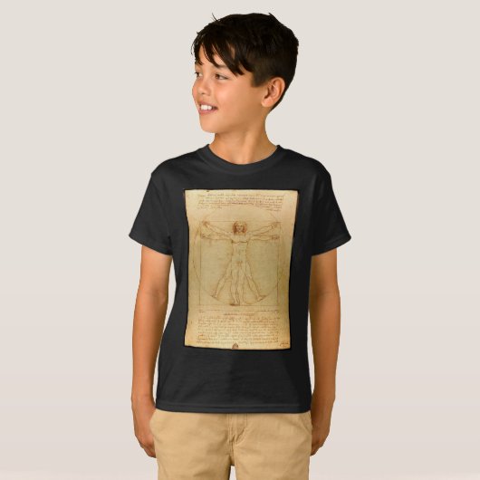 Vitruviaans man. t-shirt (Voorkant volledig)