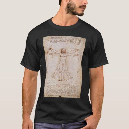 Vitruviaans Man T-shirt (Voorkant)