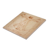 Vitruviaans Man Tegeltje (Zijkant)