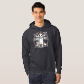 Vitruviaanse Kat Hoodie (Voorkant volledig)