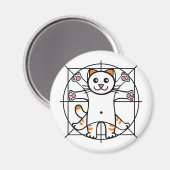 Vitruviaanse Kat Magneet (Voorkant / Achterkant)