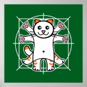 Vitruviaanse Kat Poster (Voorkant)